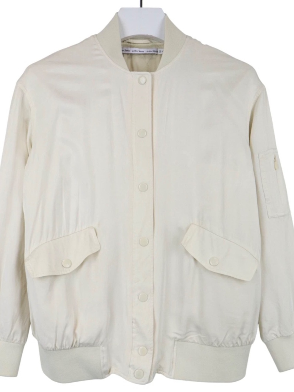 Other Stories bomber jacket cream Women's size 10